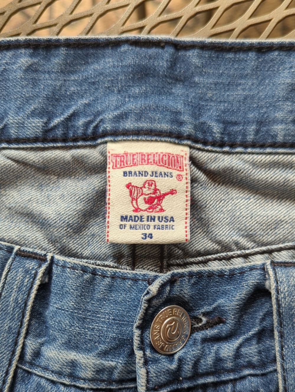 Men's Vintage True Religion Straight Jeans 34x32